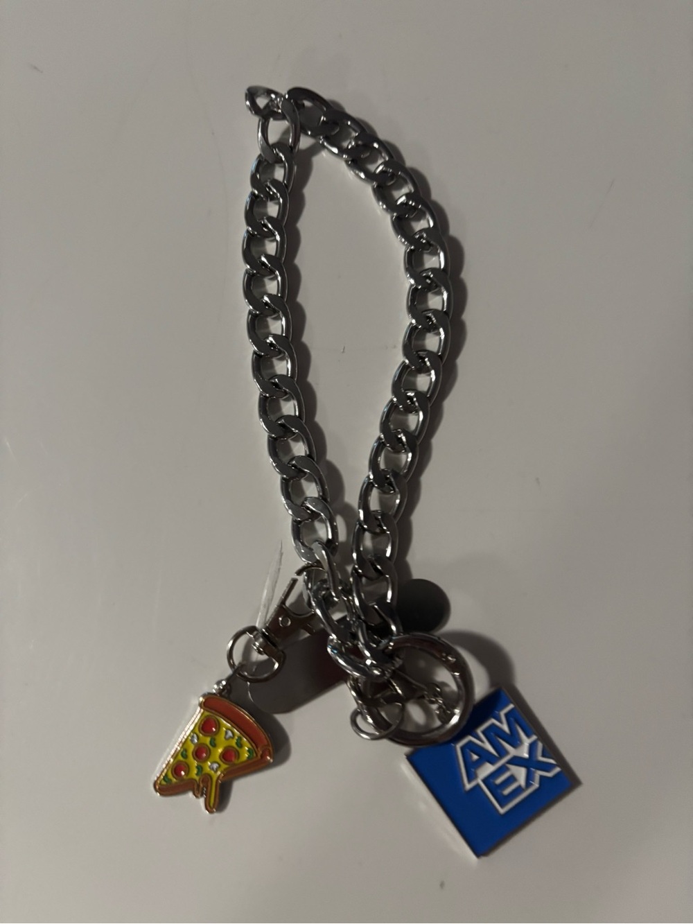 New US OPEN AMEX Phone Chain + Pizza charm. Exclusive AMEX Lounge.